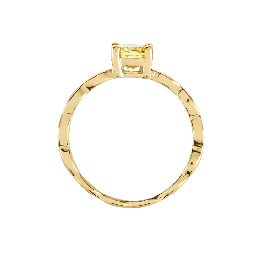 Bague Kurt Plaqu&eacute; Or Jaune Oxyde De Zirconium - Bijoux fantaisie Femme | Marc Orian