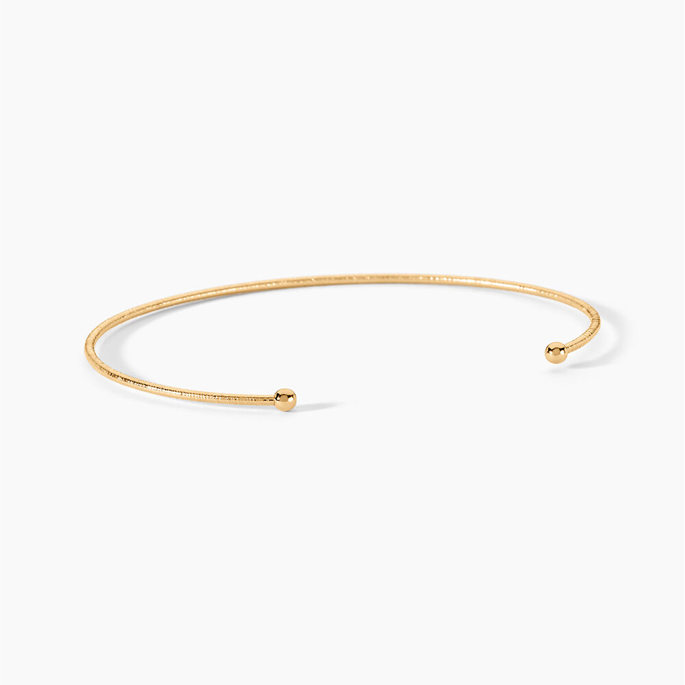 Bracelet Jonc Lou Plaqu&eacute; Or Jaune - Bracelets joncs Femme | Marc Orian