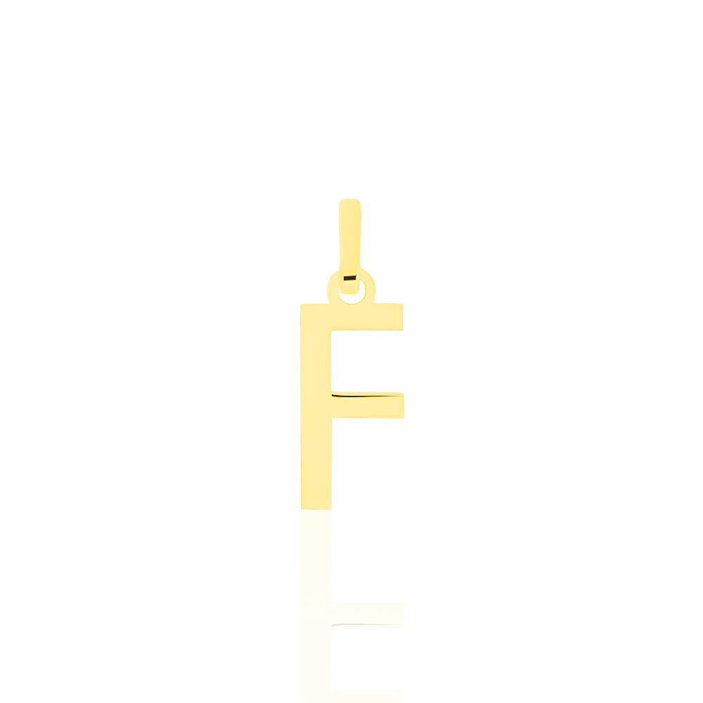 Pendentif Ionia Lettre Or Jaune - Pendentifs Famille | Marc Orian