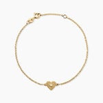 Bracelet Candy Argent Dor&eacute; A L'Or 750/1000 Oxyde De Zirconium - Bracelets cha&icirc;nes Femme | Marc Orian