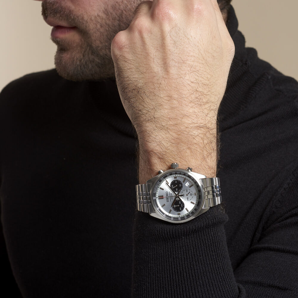 Montre Seiko Sport Bicolore Blanc / Noir - Montres étanches Homme | Marc Orian