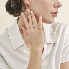 Bague Fany Or Blanc Topaze Et Oxyde De Zirconium - Bagues Femme | Marc Orian