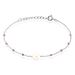 Bracelet Kerri Argent Blanc Perle De Culture Améthyste - Bracelets fantaisie Femme | Marc Orian