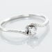 Bague Vrille Accompagnee Or Blanc Diamant - Parures de mariage Femme | Marc Orian