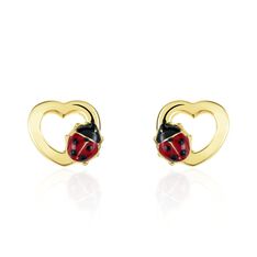 Boucles D'oreilles Puces Syringa Or Jaune - Clous d'oreilles Enfant | Marc Orian
