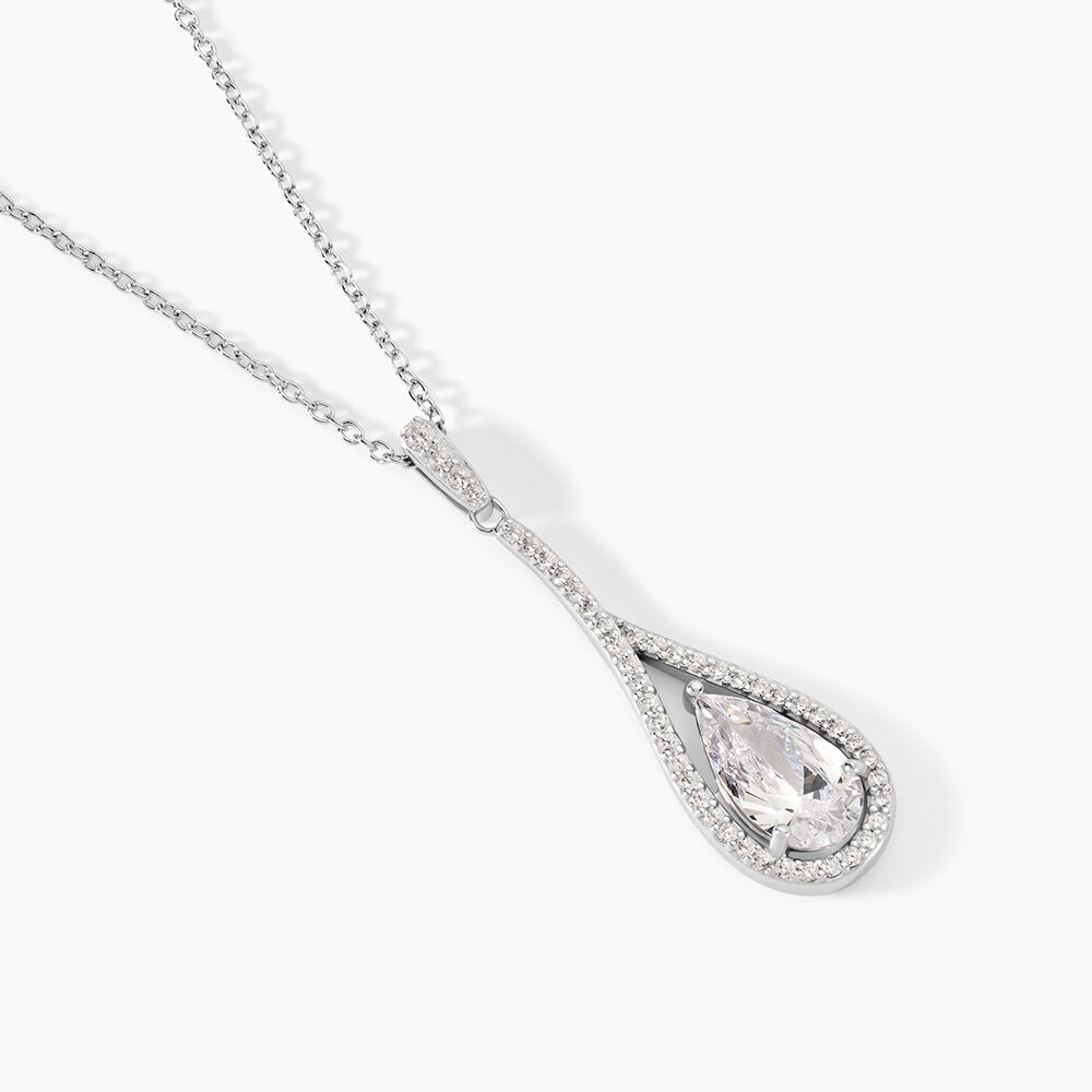 Collier Elorah Argent Blanc Oxyde De Zirconium - Colliers avec pierres Femme | Marc Orian