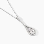 Collier Elorah Argent Blanc Oxyde De Zirconium - Colliers avec pierres Femme | Marc Orian