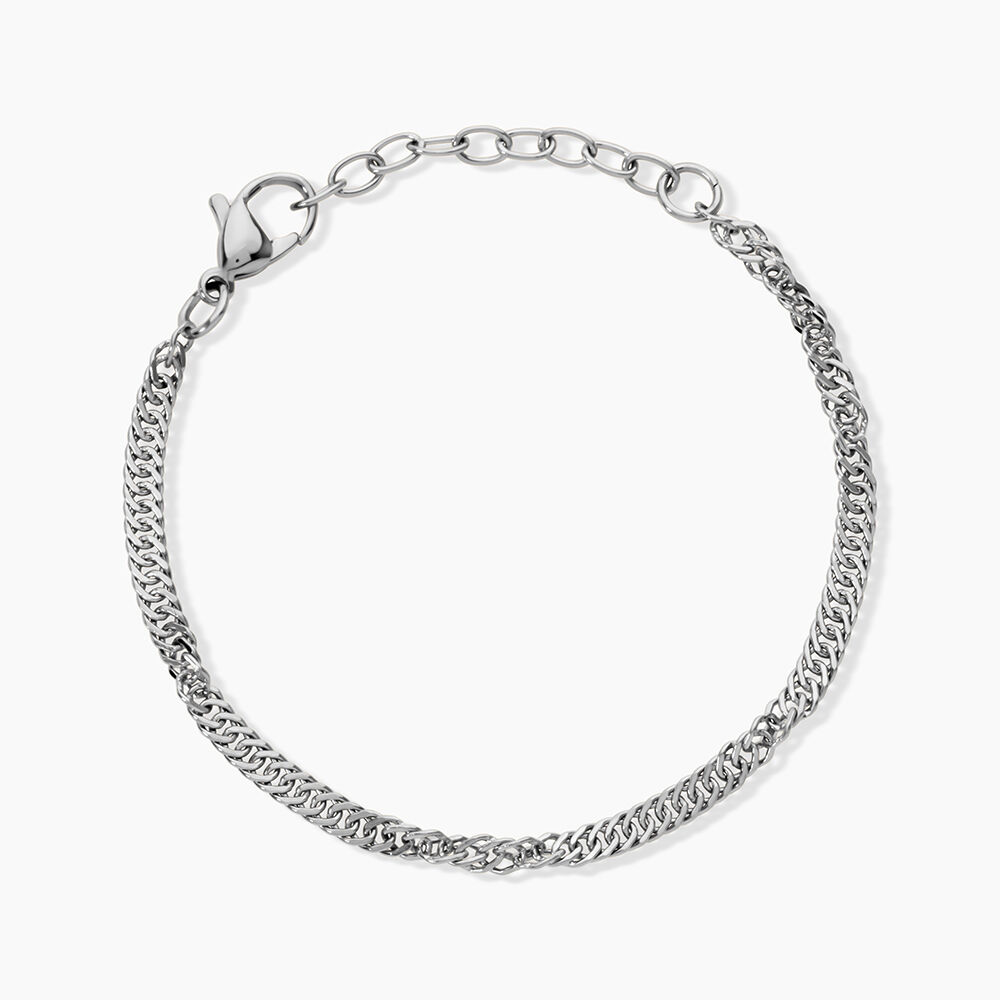 Bracelet Cinthia Acier Blanc - Bracelets mailles Femme | Marc Orian