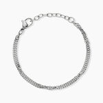 Bracelet Cinthia Acier Blanc - Bracelets mailles Femme | Marc Orian