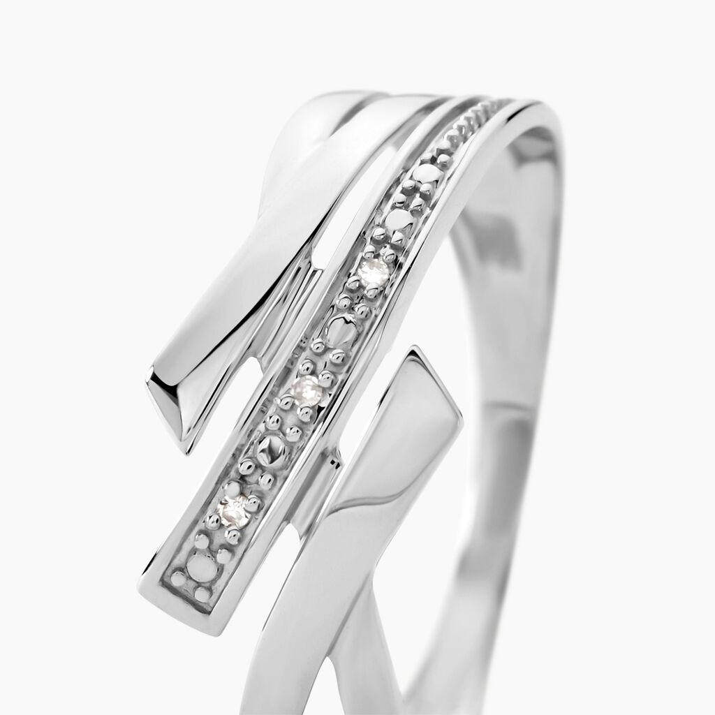 Bague Nermine Or Blanc Diamant - Bagues Femme | Marc Orian