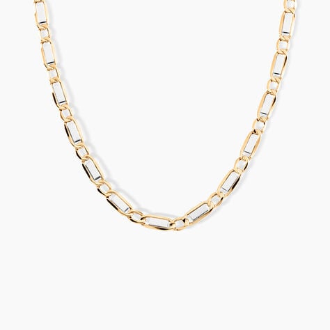 Collier Danae Plaquette Or Bicolore - Chaines Homme | Marc Orian
