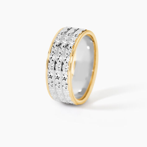 Alliance Shirleen Ruban Plat Or Bicolore - Alliances duo Unisex | Marc Orian