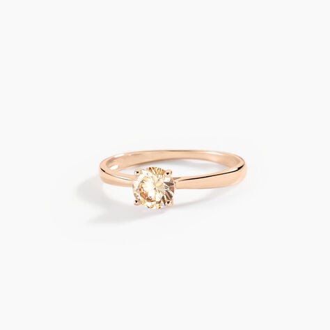 Bague Elyana Argent Rose Oxyde De Zirconium - Solitaires Femme | Marc Orian
