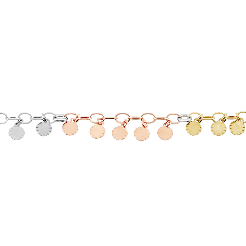 Bracelet Argent Tricolore Bop - Bracelets chaînes Femme | Marc Orian