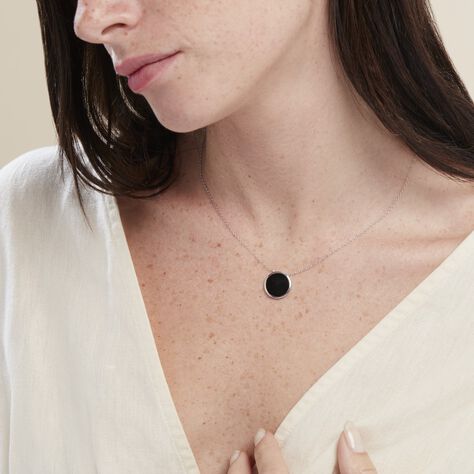 Collier Damioen Argent Blanc Agate - Colliers Femme | Marc Orian
