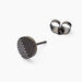 Boucles D'oreilles Puces Black Love Acier Blanc - Puces Homme | Marc Orian