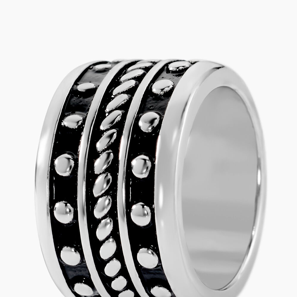 Bague Alban Argent Blanc - Bagues grosses Homme | Marc Orian