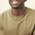 Collier Raph Maille Palmier Acier Gris - Colliers fantaisie Homme | Marc Orian