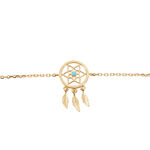 Bracelet Attrape Reves Plaque Or Jaune Pierre De Synthese - Bracelets fantaisie Femme | Marc Orian