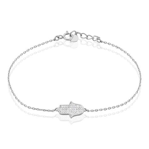 Bracelet Dorothea Argent Blanc Oxyde De Zirconium - Bracelets chaînes Femme | Marc Orian