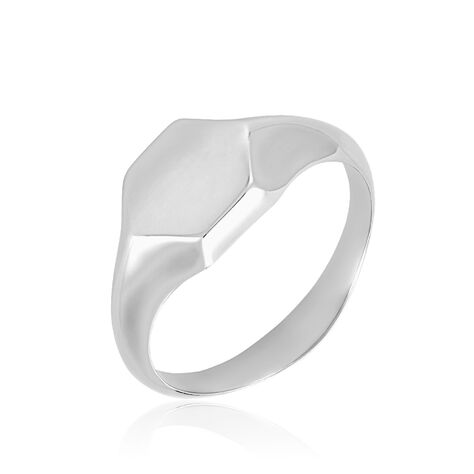 Chevalière Sanza Argent Blanc - Chevalières Homme | Marc Orian