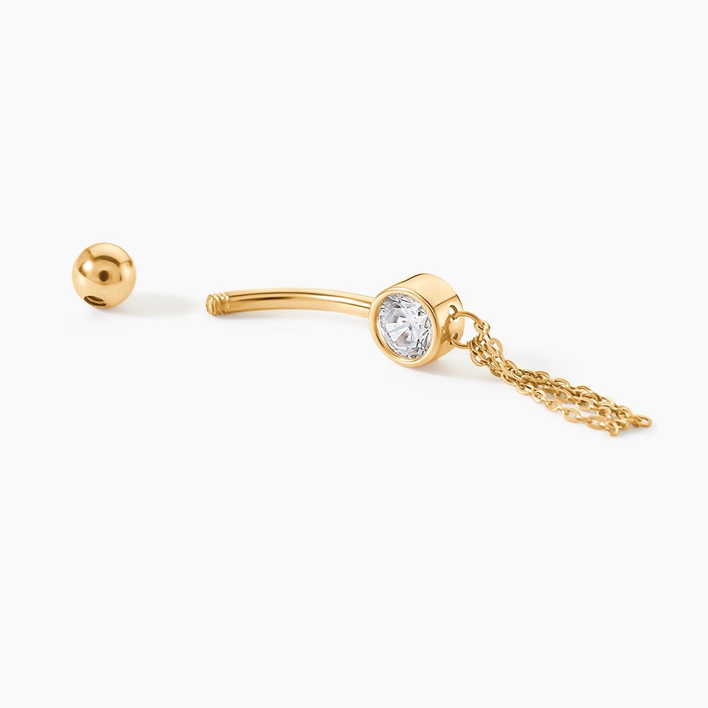 Piercing Rexanne Or Jaune Oxyde De Zirconium - Piercing Nombril Femme | Marc Orian