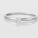Bague Solitaire Or Blanc Flora Diamant - Solitaires Femme | Marc Orian