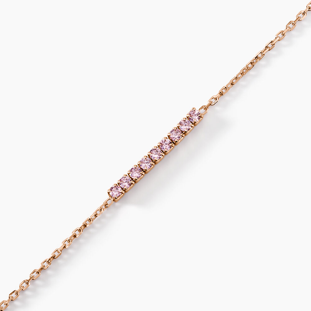 Bracelet Rio Tennis Argent Rose Oxyde De Zirconium - Bracelets chaînes Femme | Marc Orian