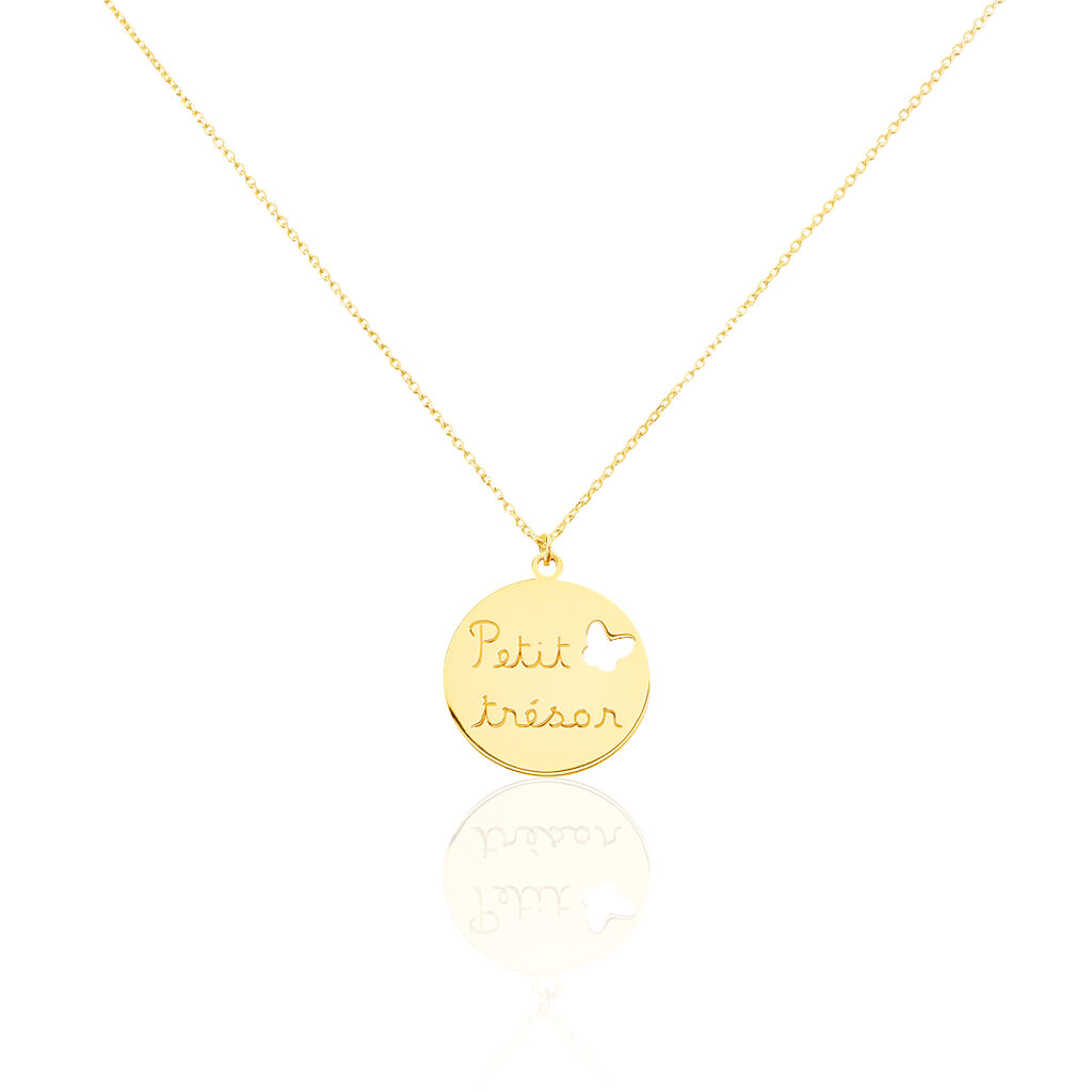 Collier Benedicte Message Or Jaune - Colliers ete Enfant | Marc Orian