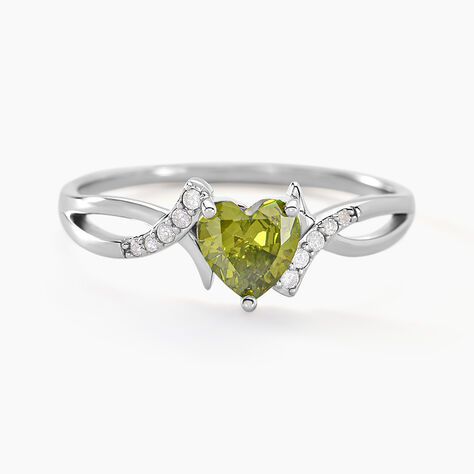 Bague Avalon Argent Blanc Oxyde De Zirconium - Solitaires Femme | Marc Orian
