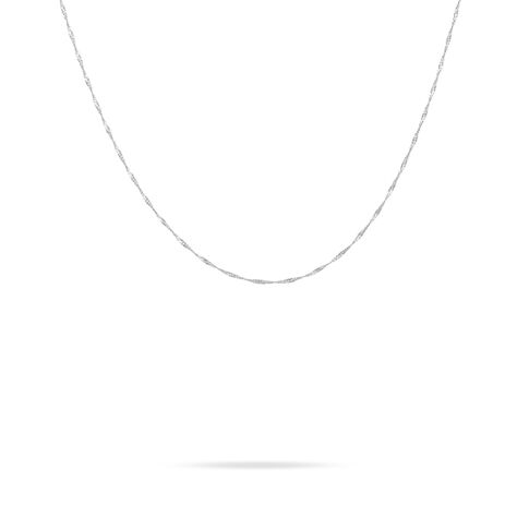 Chaîne Jayani Maille Singapour Or Blanc - Chaines Femme | Marc Orian