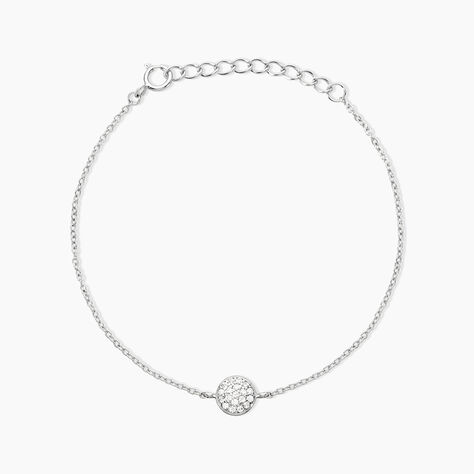 Bracelet Argent Victorin Oxydes De Zirconium - Bracelets Medailles Femme | Marc Orian