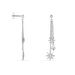 Boucles D'oreilles Pendantes Sathya Argent Blanc Oxyde De Zirconium - Pendantes Femme | Marc Orian