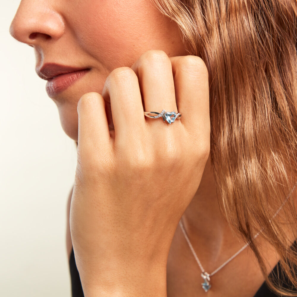 Bague Avalon Argent Blanc Oxyde De Zirconium - Solitaires Femme | Marc Orian