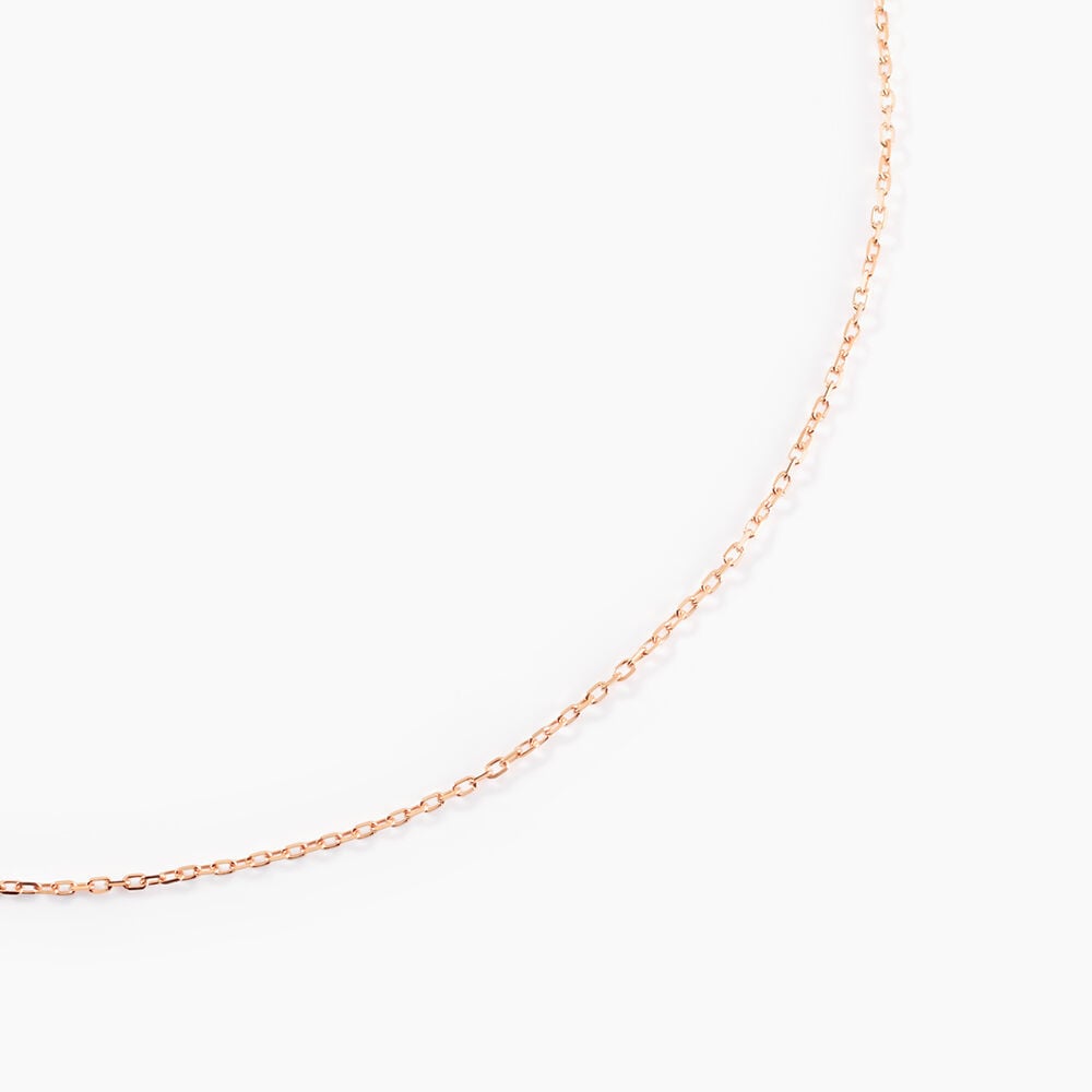 Chaîne Igoa Maille Forçat Diamantee Or Rose - Chaines Femme | Marc Orian