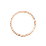 Alliance Multi Facettes Diamantee Demi Jonc Classique Or Bicolore - Alliances personnalis&eacute;es Femme | Marc Orian