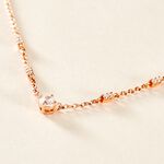 Collier Gemmie Argent Rose Oxyde De Zirconium - Colliers avec pierres Femme | Marc Orian