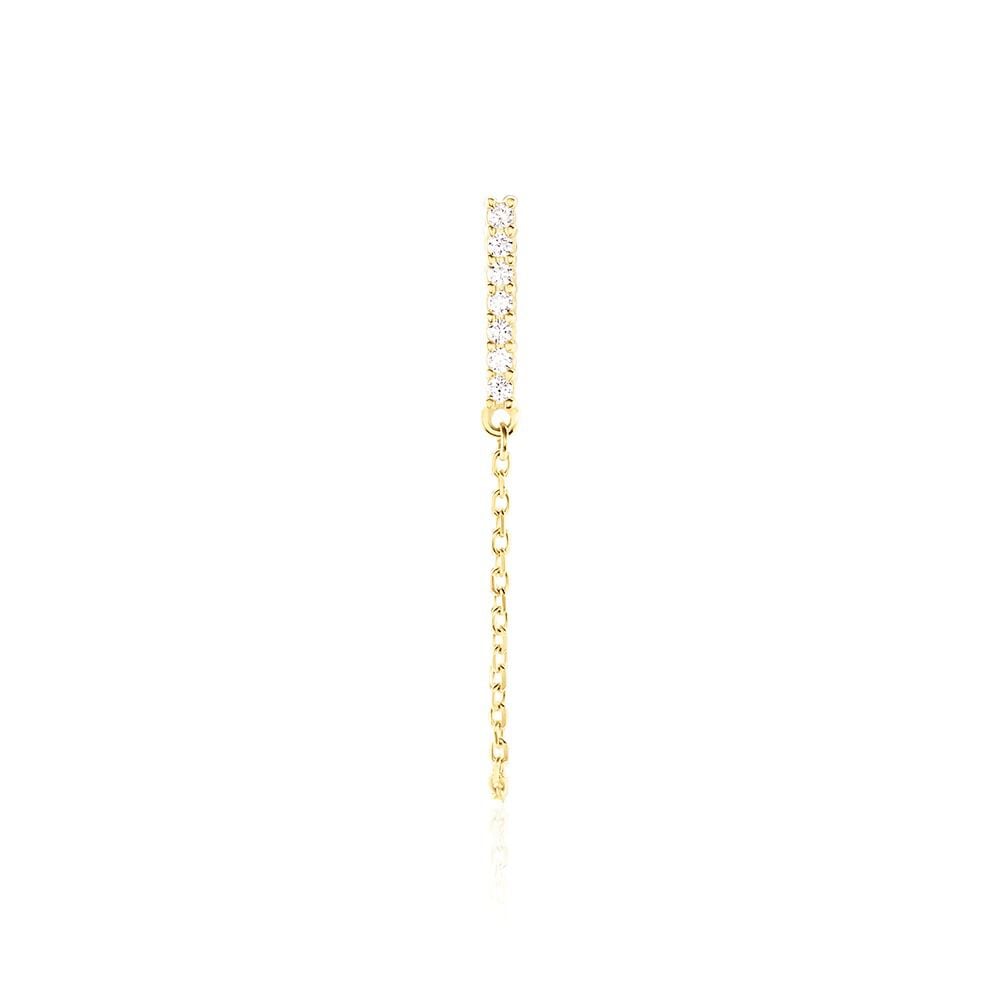 Boucle D'oreille Unitaire Barbra Or Jaune Oxyde De Zirconium - Piercings d'oreilles Femme | Marc Orian