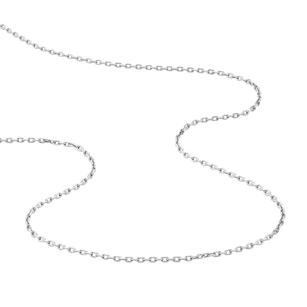 Cha&icirc;ne Claudine Maille For&ccedil;at Argent Blanc - Colliers fantaisie Famille | Marc Orian