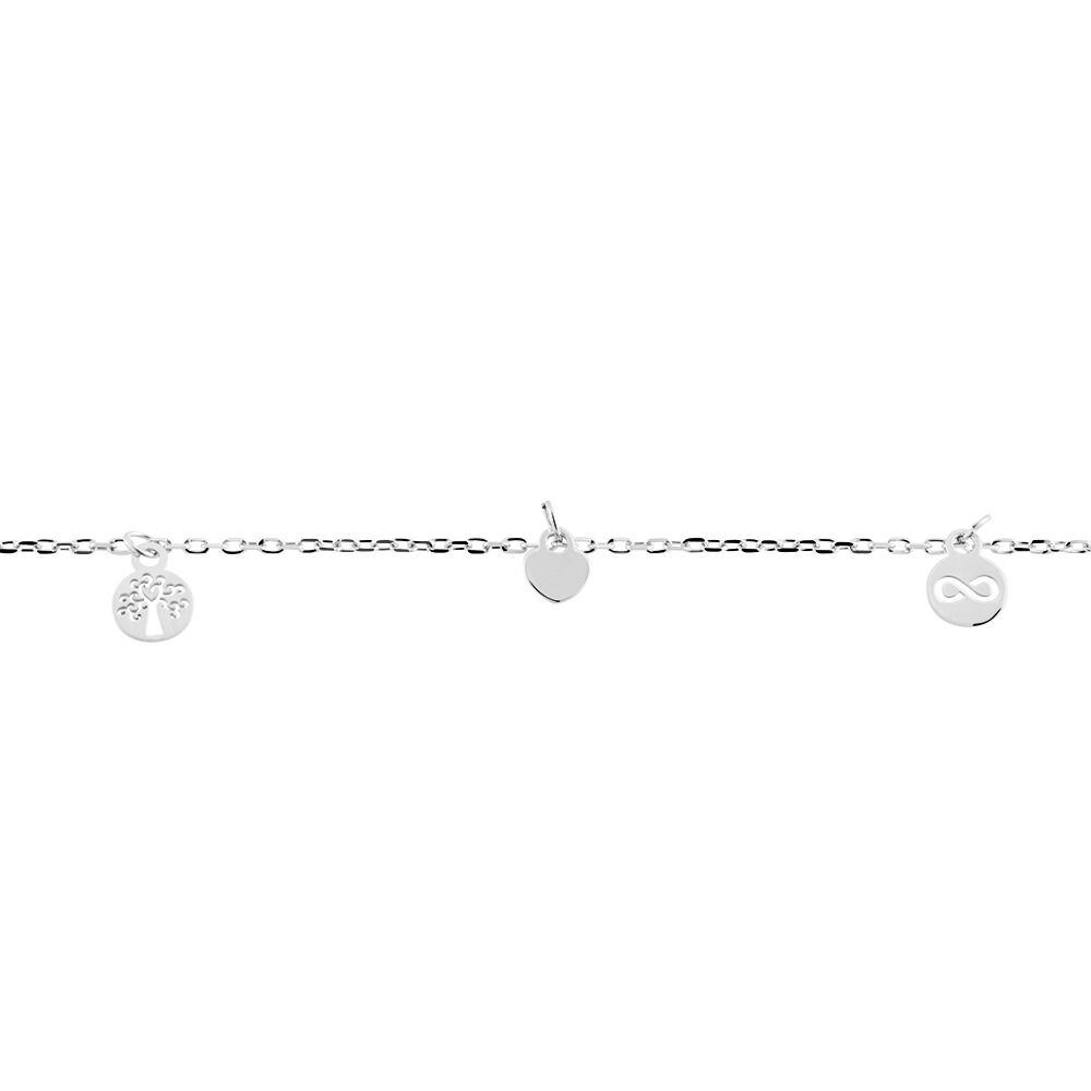 Bracelet Vao Argent Blanc - Bracelets chaînes Femme | Marc Orian
