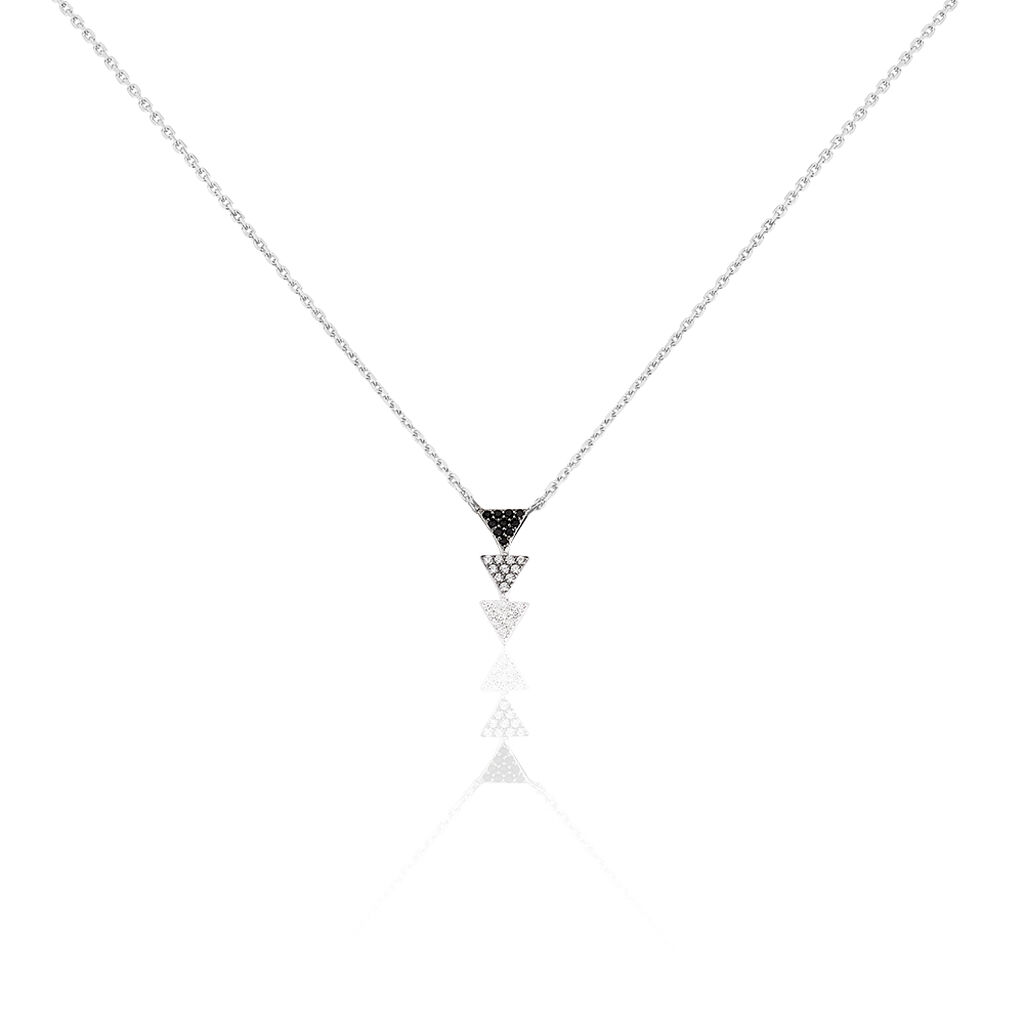Collier Chleo Argent Blanc Oxyde De Zirconium - Colliers avec pierres Femme | Marc Orian