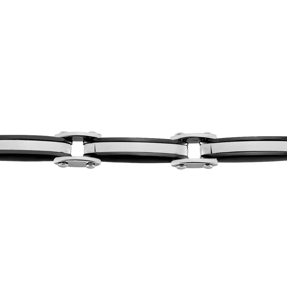 Bracelet Kevin Acier Blanc Oxyde De Zirconium - Bracelets Pierre Homme | Marc Orian