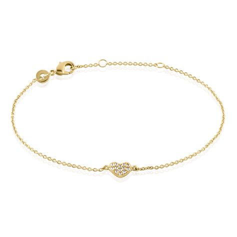 Bracelet Plaqué Or Nafissa Oxydes De Zirconium - Bracelets chaînes Femme | Marc Orian