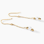 Boucles D'oreilles Pendantes Petrona Or Jaune Perle De Culture - Pendantes Femme | Marc Orian