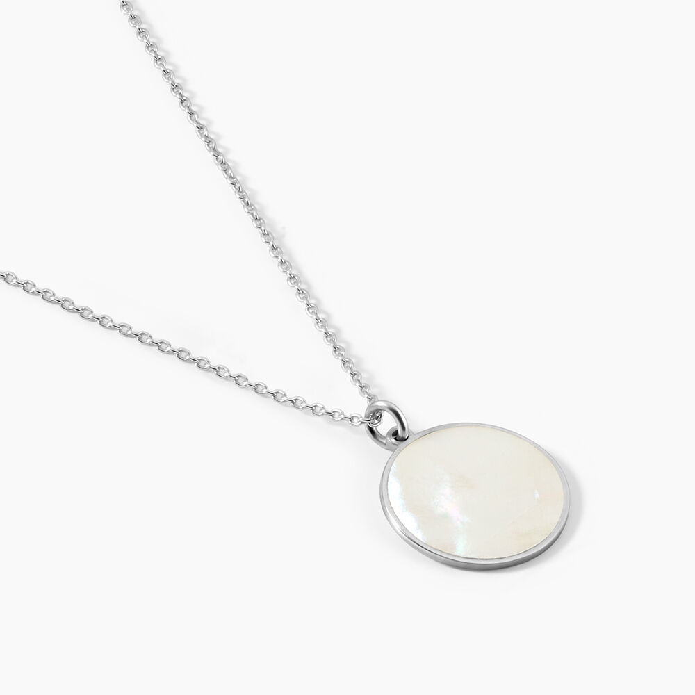 Collier Zoelle Argent Blanc Nacre - Colliers avec pierres Femme | Marc Orian