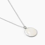 Collier Zoelle Argent Blanc Nacre - Colliers avec pierres Femme | Marc Orian