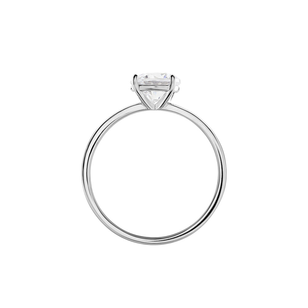 Bague Solitaire Stella Argent Blanc Oxyde De Zirconium - Bijoux fantaisie Femme | Marc Orian