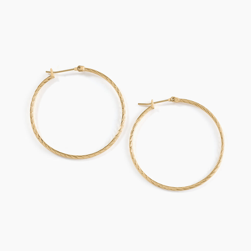 Cr&eacute;oles Anusha Plaqu&eacute; Or Jaune - Cr&eacute;oles Femme | Marc Orian