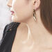 Boucles D'oreilles Pendantes Mona Plaque Or Jaune - Pendantes Femme | Marc Orian