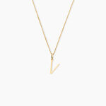 Pendentif Ionia Lettre Or Jaune - Pendentifs Famille | Marc Orian